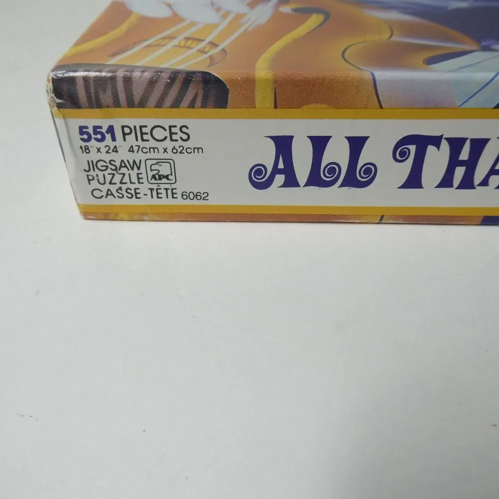 Lisa Frank Puzzle All That Jazz Musical 551 Piece Vintage 1985
